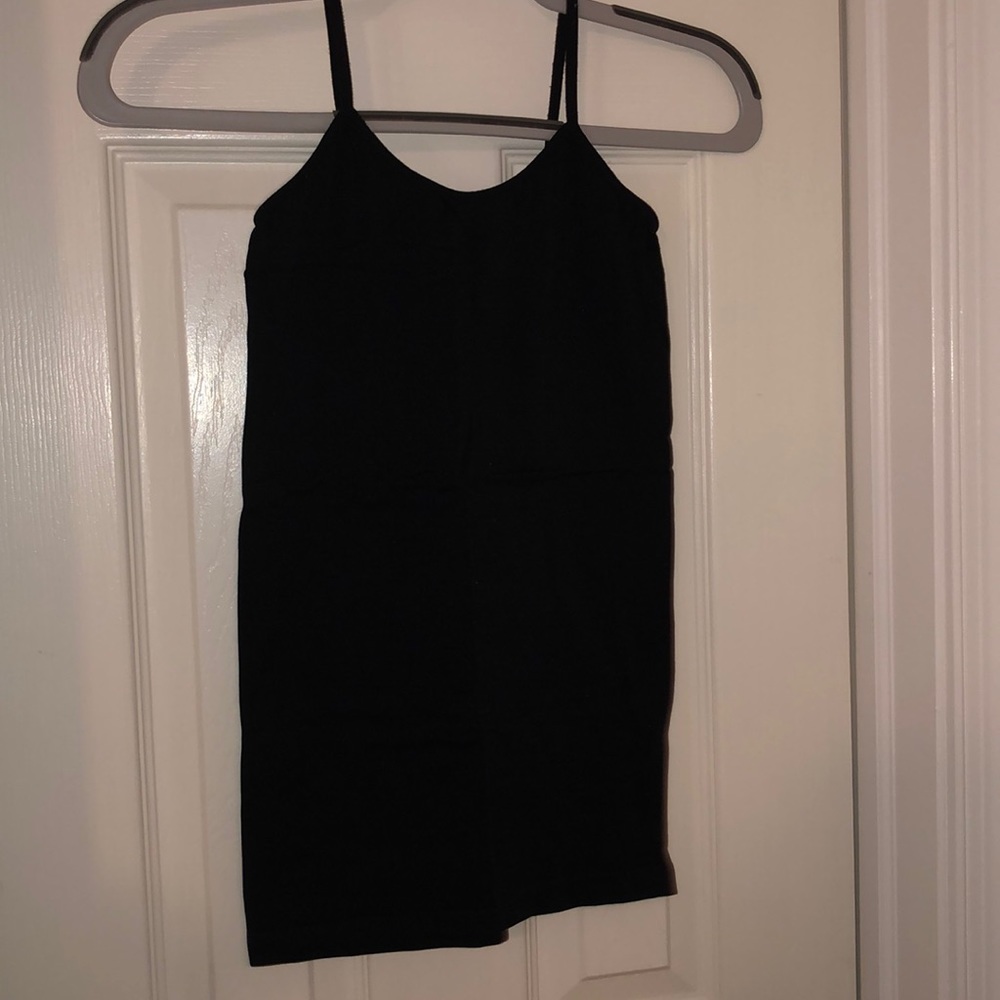 Black nylon camisoles